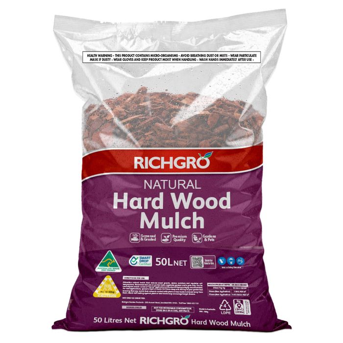 Richgro 50L Natural Hard Wood Mulch