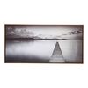 Framed 70x140cm Canvas/Resin Jetty Lake Hanging Wall Art Home Decorative Display