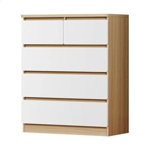 ALFORDSON 5 Chest of Drawers Storage Cabinet White/Wood