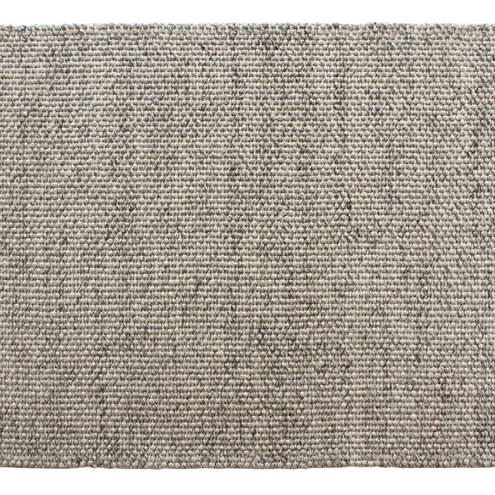 Aura Hand Woven Loop Pile Wool Rug Serene Ivory/Grey - 160 x 230 cm