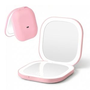Embellir LED Compact Mirror Square Pink
