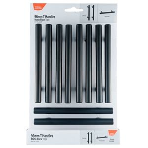 Taskmaster 96mm Matte Black T Handle - 10 Pack