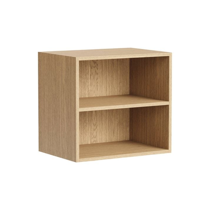 Kaboodle 300-399mm Honey Oak Customisable Deep Med Wall Open Open Shelf