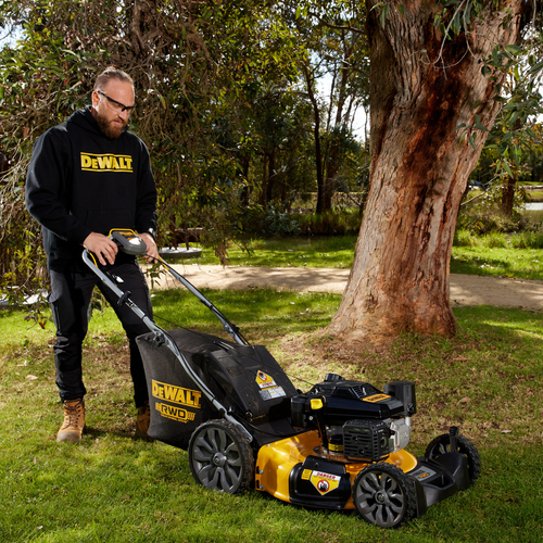 DeWALT 173CC 21 Self Propelled Petrol Lawn Mower Bunnings Australia