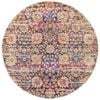 The Rug Connection Ama 360 Navy 200x200cm - Medium Round Transitional Pet Friendly Indoor Rug