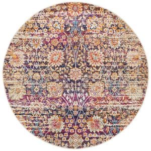 The Rug Connection Ama 360 Navy 200x200cm - Medium Round Transitional Pet Friendly Indoor Rug