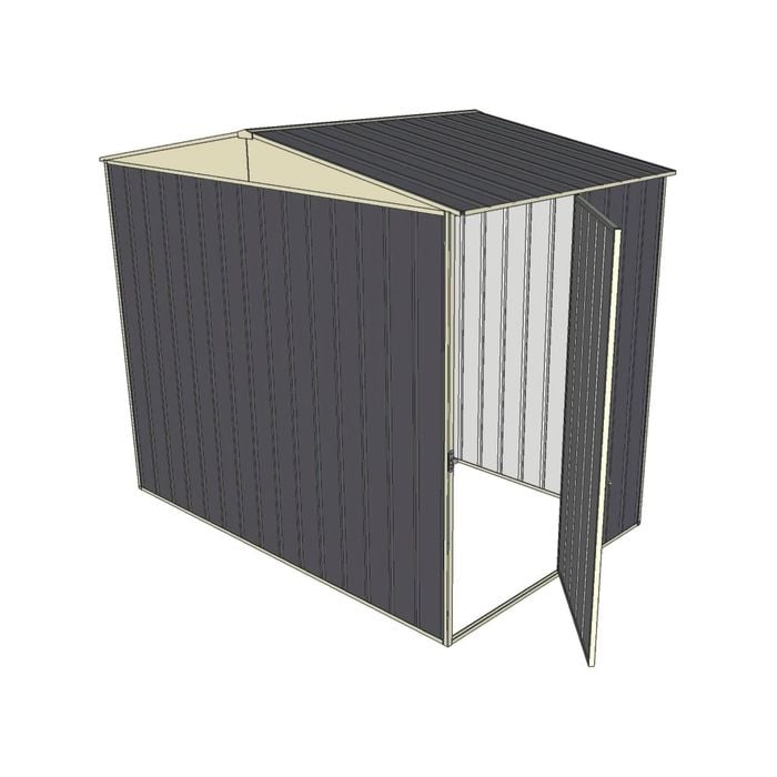 Build-a-Shed 2.3 x 1.5 x 2.3m Gable Single Hinged Side Door Shed - Grey