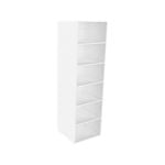 Lugna 2048 x 600 x 580mm White 5 Shelf Shelving Unit
