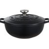 Maxwell & Williams Cast Iron Round Casserole Black 3.3l Cookware 24cm
