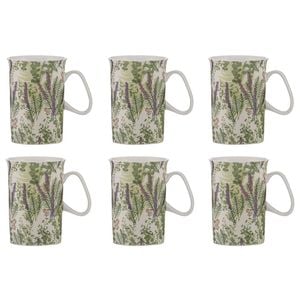 6PK Ashdene Trudy's Garden Grevillea Kitchen New Bone China Drinking Mug 320ml