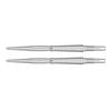 2PK Target Swiss Storm LNC Dart Point Replacement Spare Tip 35mm Silver