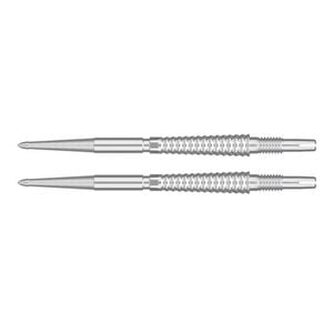 2PK Target Swiss Storm LNC Dart Point Replacement Spare Tip 35mm Silver