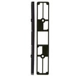 Rolltrak Black Sliding Door Spacer Plate