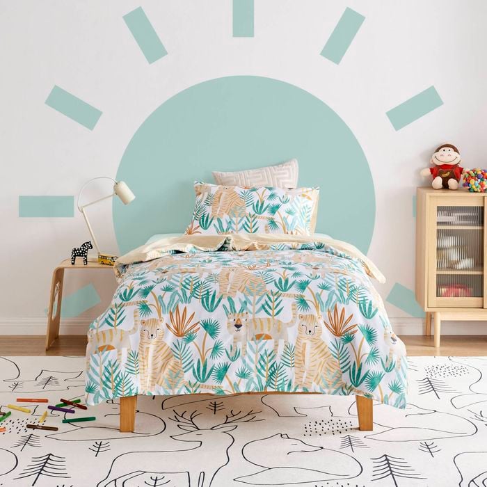 Jack & Ava Quilt Cover Set Tiger Safari Double Bed
