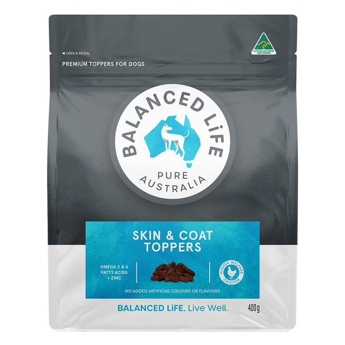 Balanced Life Skin & Coat Premium Toppers For Dogs  400 Gm
