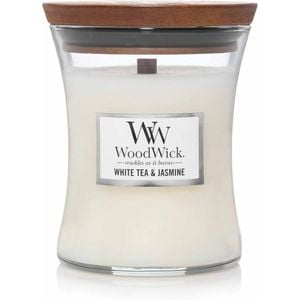 WoodWick Candle - Medium White Tea & Jasmine