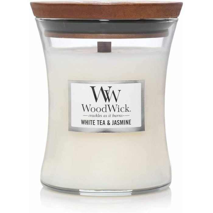 WoodWick Candle - Medium White Tea & Jasmine