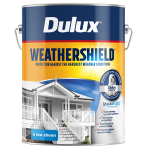 Dulux 10L Black Low Sheen Weathershield Exterior Paint