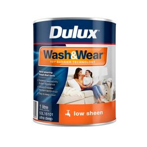 Dulux Interior Paint Wash&Wear Low Sheen Ultra Deep - 1L
