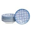 Nicola Spring Patterned Dipping Dishes - Small Bowls for Rice, Soy Sauce & Olive Oil, 10cm - Set of 6