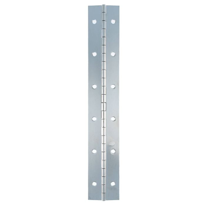 Taskmaster 305 x 50mm Nickel Plated Continuous Hinge - 305 x 50mm Nickel Plated