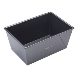 Mastercraft 24x16cm Heavy Base Non-Stick Box Sided Loaf/Bread Pan - Black