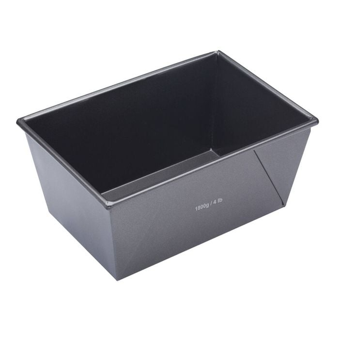 Mastercraft 24x16cm Heavy Base Non-Stick Box Sided Loaf/Bread Pan - Black