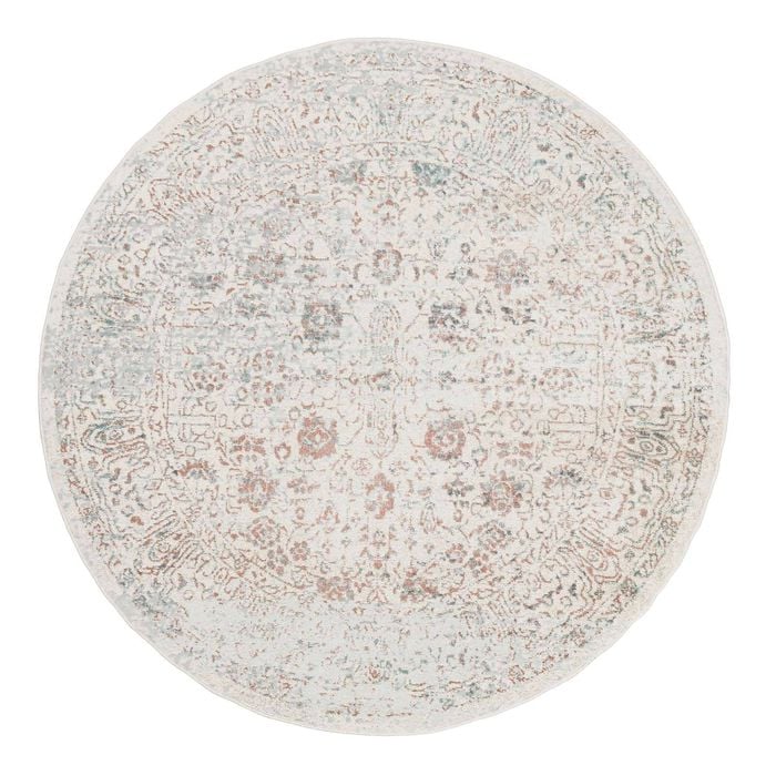 Loopsie-200cm X 200cm-rye Traditional Floral Round Rug