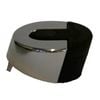 Adoored Satin Chrome Short Half Rubber Door Stop