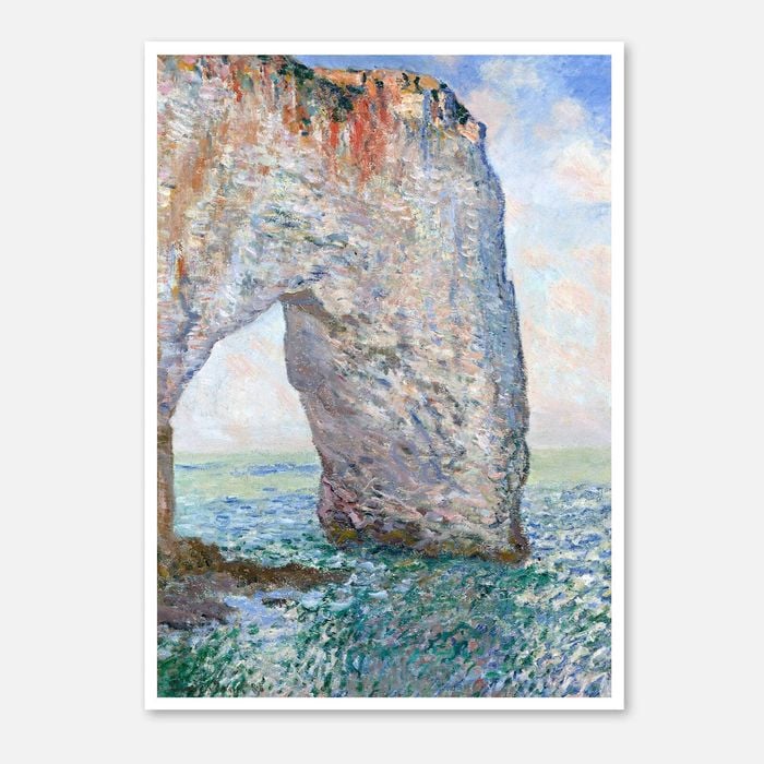 Galrie The Stunning Manneporte Cliffs Artwork by Claude Monet (1886), Poster Only, A1 60 x 84cm (23 x 33inch)