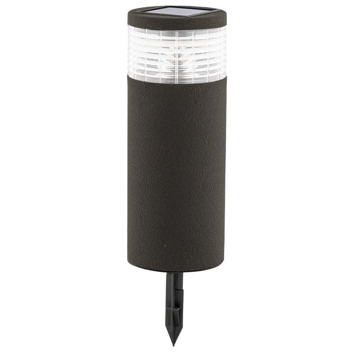 Arlec Grey Render Finish Sandor Solar Bollard Light