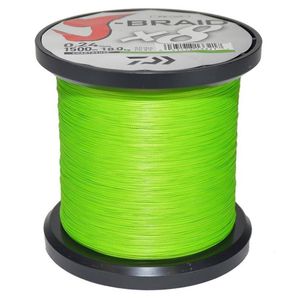 Daiwa J Braid 1500m Chartreuse Braid Fishing Line 20lb