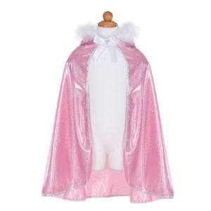 Great Pretenders Sz 4-6 Glitter Princess Hooded Cape Costume Pink Kids 3y+