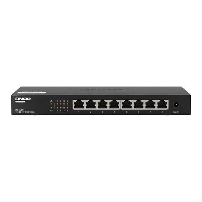 Qnap 8-port 2.5gbe Unmanaged Desktop Switch [qsw-1108-8t]