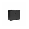 Olg Tempo Tambour Cabinet Wide Black W1200mm X D450mm X H1020mm