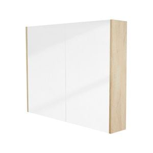 CIBO 900mm Coast Veneer Tonic Mirrored Shaving Cabinet