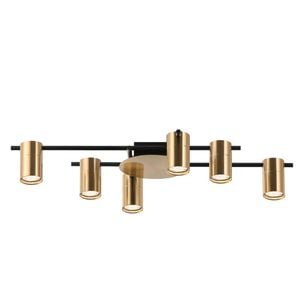 CLA Lighting Tache Interior Spot Ceiling Light (with Adjustable Antique Brass 6 Heads) IP20