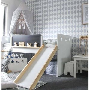 Hide & Seek Kids - Galaxy Single Bed - Slide & Climbing Wall