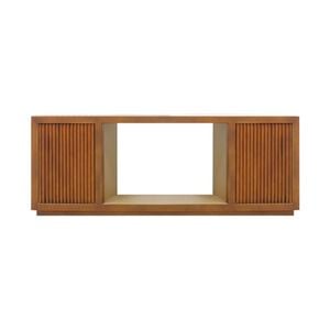 TV Cabinet Brown Colour Two Sideboards Open Space