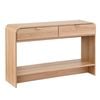 Artiss Console Table Hallway 120cm Curved Edge Pine