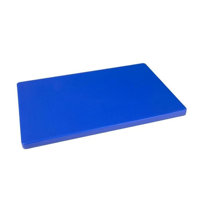 Hygiplas Chopping Board Extra Thick Low Density Blue 450x300x20mm Commercial Kitchen Food Prep