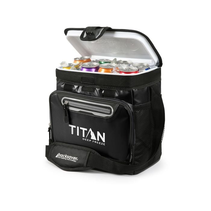 Titan 16 Can Black Soft Cooler 