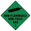 Pinnacle 270 x 270mm Poly Non-Flammable Non-Toxic Gas 2 Sign