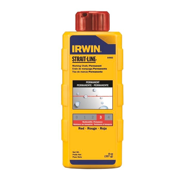 IRWIN 8oz Red Straitline Chalk Powder - Bunnings Australia