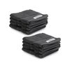 8pc Onkaparinga 30x30cm Flinders Face Washer 600gsm Charcoal
