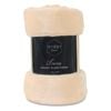 Ardor Boudoir Lucia Luxury 127 x 152cm Ivory Plush Velvet Throw