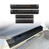 AUSGO Black ABS Door Sill Protector for Toyota Hilux Dual Cab 2015-Onwards Scuff Plate Cover