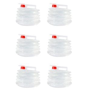 6x Wildtrak Expanda Water Carrier 5l Portable Design W/ Leak-proof Cover 29x19cm