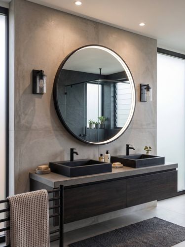 Barelli circle LED Mirror