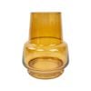 Urban Tommy Abstract 19cm Glass Flower Vase Medium - Rust